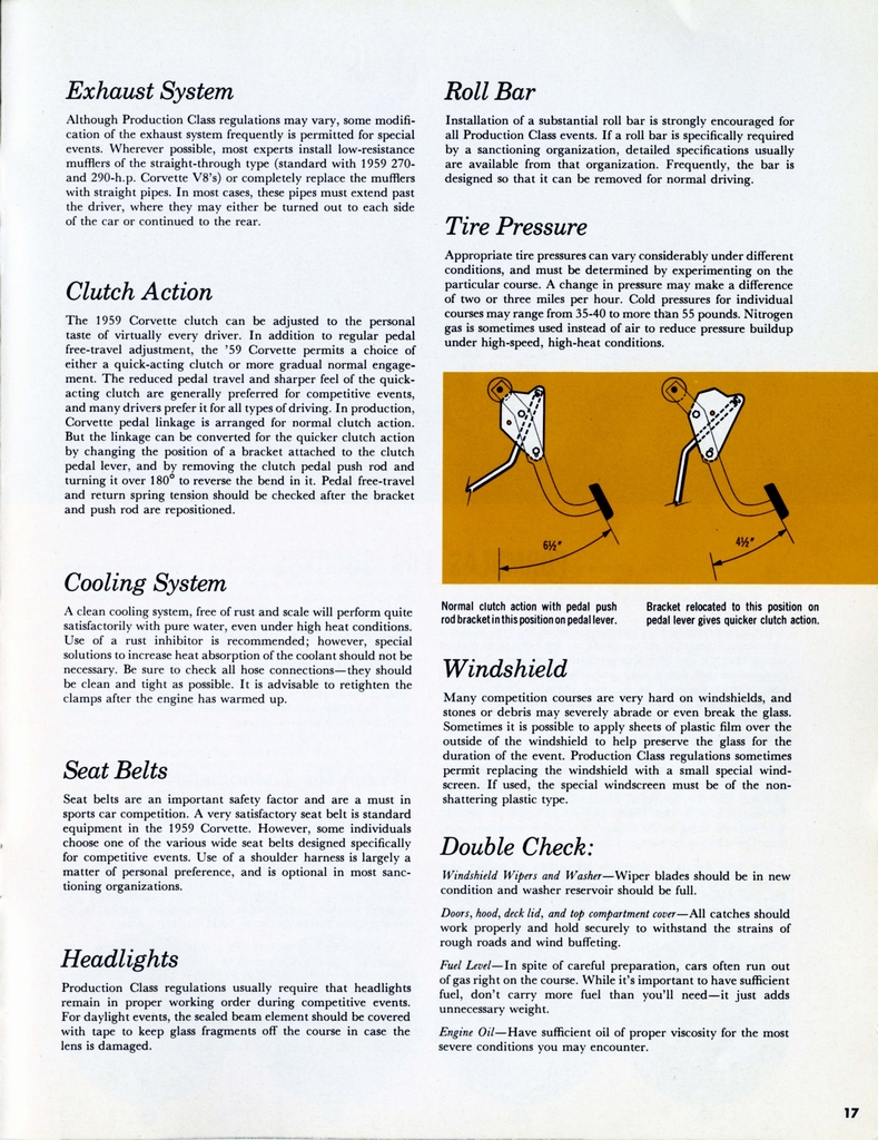 1959 Corvette Equipment Guide Page 15